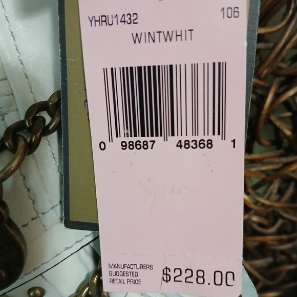 Juicy Couture NWT White Locket Tassel Purse Handbag - Picture 9 of 9